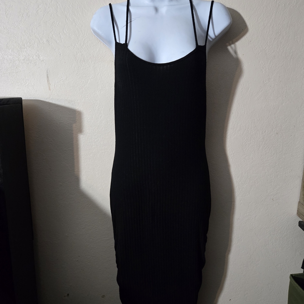 Jonathan Martin Black Spaghetti Strap Dress